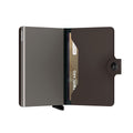 Secrid Miniwallet Matte│art. MM-TRUFFLE│Pasjeshouder en Portemonnee│half open