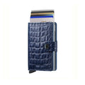 Secrid Miniwallet Nile│art. MN-BLUE│Pasjeshouder│vooraanzicht met uitgeschoven pasjes