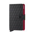 Secrid Miniwallet Optical│Pasjeshouder│MOP-BLACK-RED│voorkant met witte achtergrond