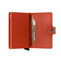 Secrid Miniwallet Original│Pasjeshouder en Portemonnee│art. M-ORANGE│half open