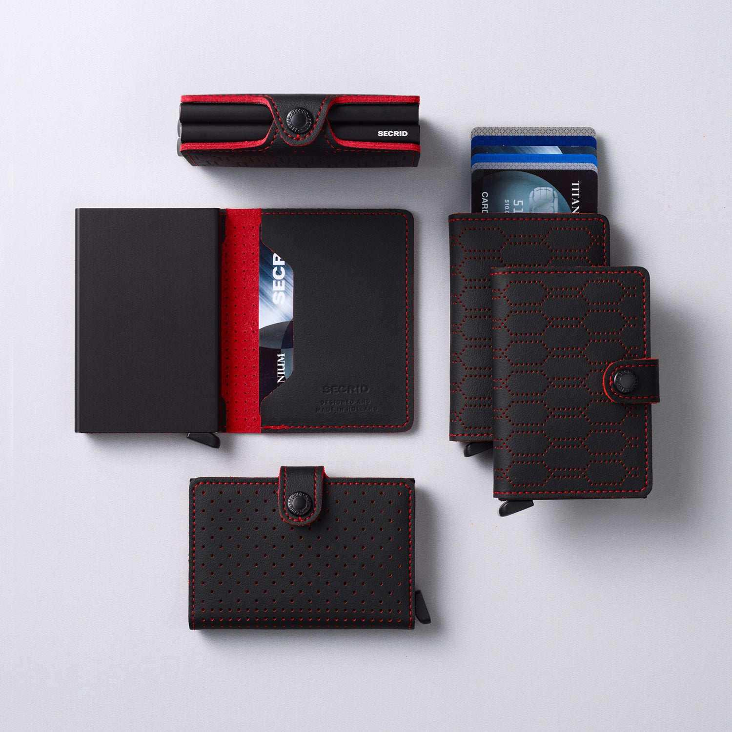 Secrid Twinwallet Fuel│art. TFU-BLACK-RED│Pasjeshouder│diverse soorten in zwart en rood