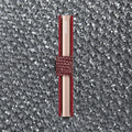 Secrid Miniwallet Sparkle│art. MSP-RED│pasjeshouder│zijkant met Silver leer op achergrond