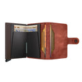 Secrid Miniwallet Vintage│art. MV-ORANGE│Pasjeshouder en Portemonnee│geopend met contant geld
