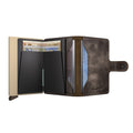 Secrid Miniwallet Vintage Traceable│art. MVTR-CLAY│geopend met contant geld
