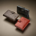 Secrid Miniwallet Vintage Traceable│art. MVTR-CLAY│met orange en Dutch Martin zwevend