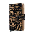 Secrid Miniwallet Zebra│art. MZE-BEIGE│vooraanzicht schuin met witte achtergrond