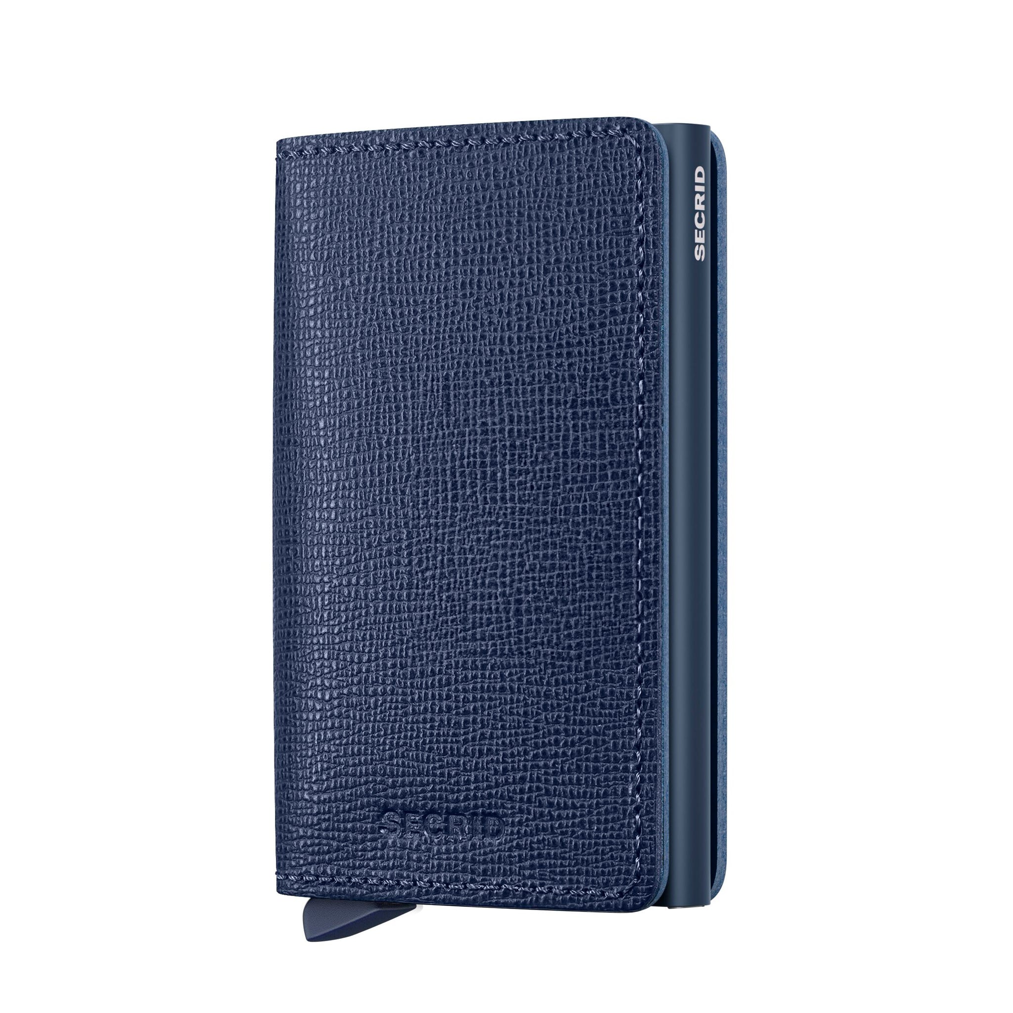 Secrid Slimwallet Crisple│art. SC-NAVY│Pasjeshouder│vooraanzicht met witte achtergrond