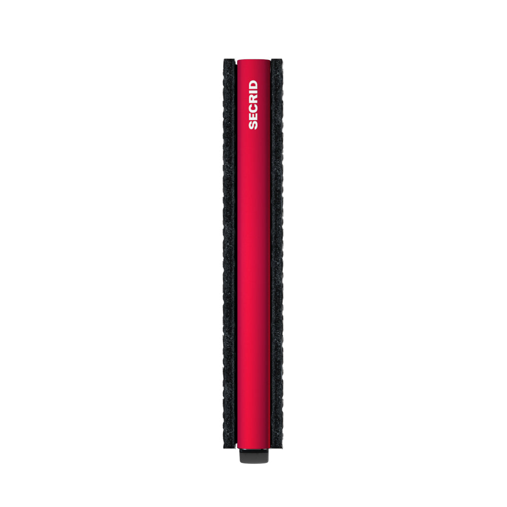 Secrid Slimwallet Cubic│art. SCU-BLACK-RED│Pasjeshouder en Portemonnee│zijkant