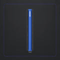 Secrid Slimwallet Matte│at. SM-BLACK&BLUE│Pasjeshouder│zijkant met leersoort op achtergrond