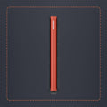 Secrid Slimwallet Matte│art. SM-NIGHTBLUE&ORANGE│Pasjeshouder│zijkant met leersoort op achtergrond