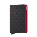 Secrid Slimwallet Optical│art. SOP-BLACK-RED│Pasjeshouder│voorkant met witte achtergrond