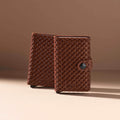 Secrid Slimwallet Basket│art. SBA-BROWN│Pasjeshouder│met miniwallet voor beige achtergrond