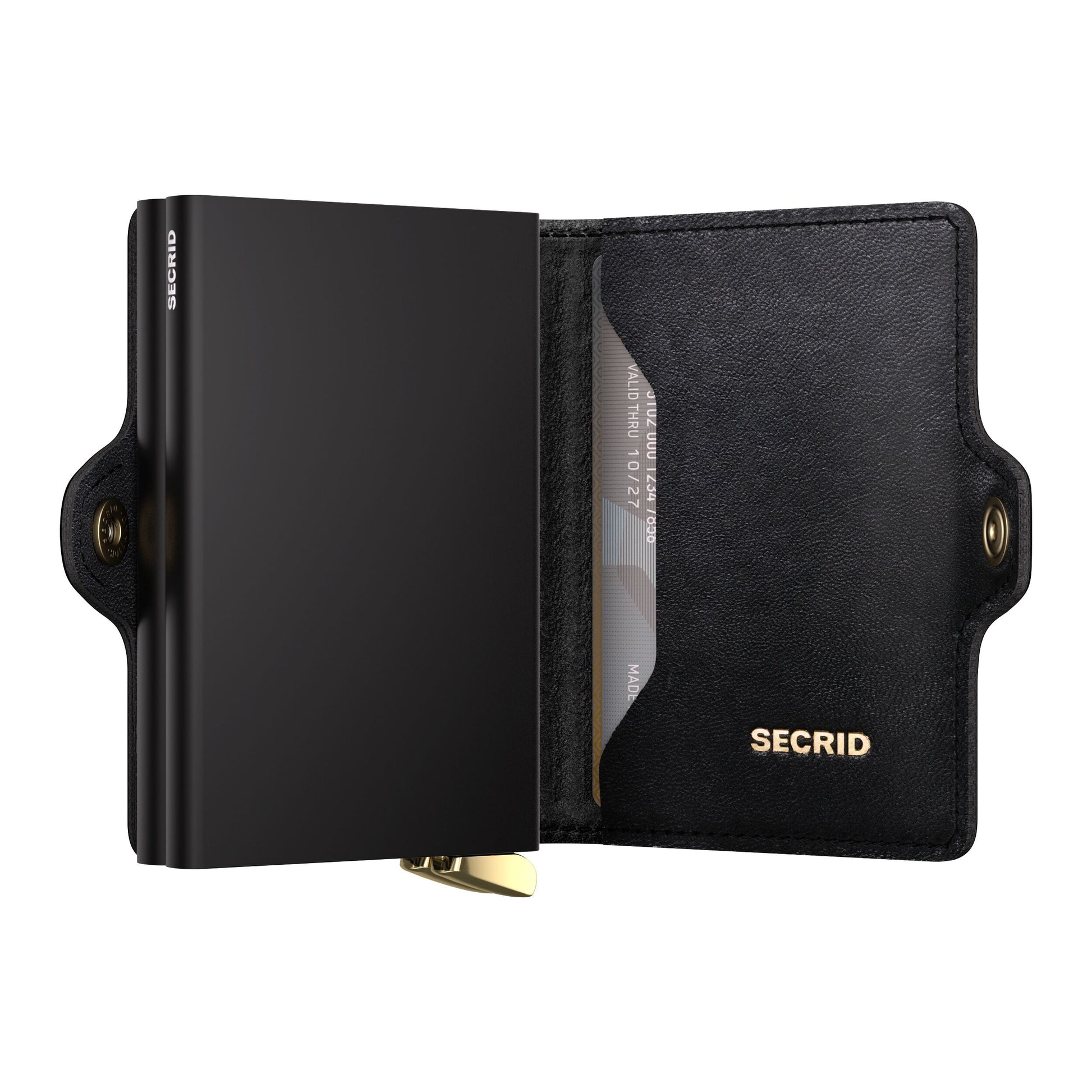 Secrid Twinwallet Emboss Diamond│art. TED-BLACK│half open