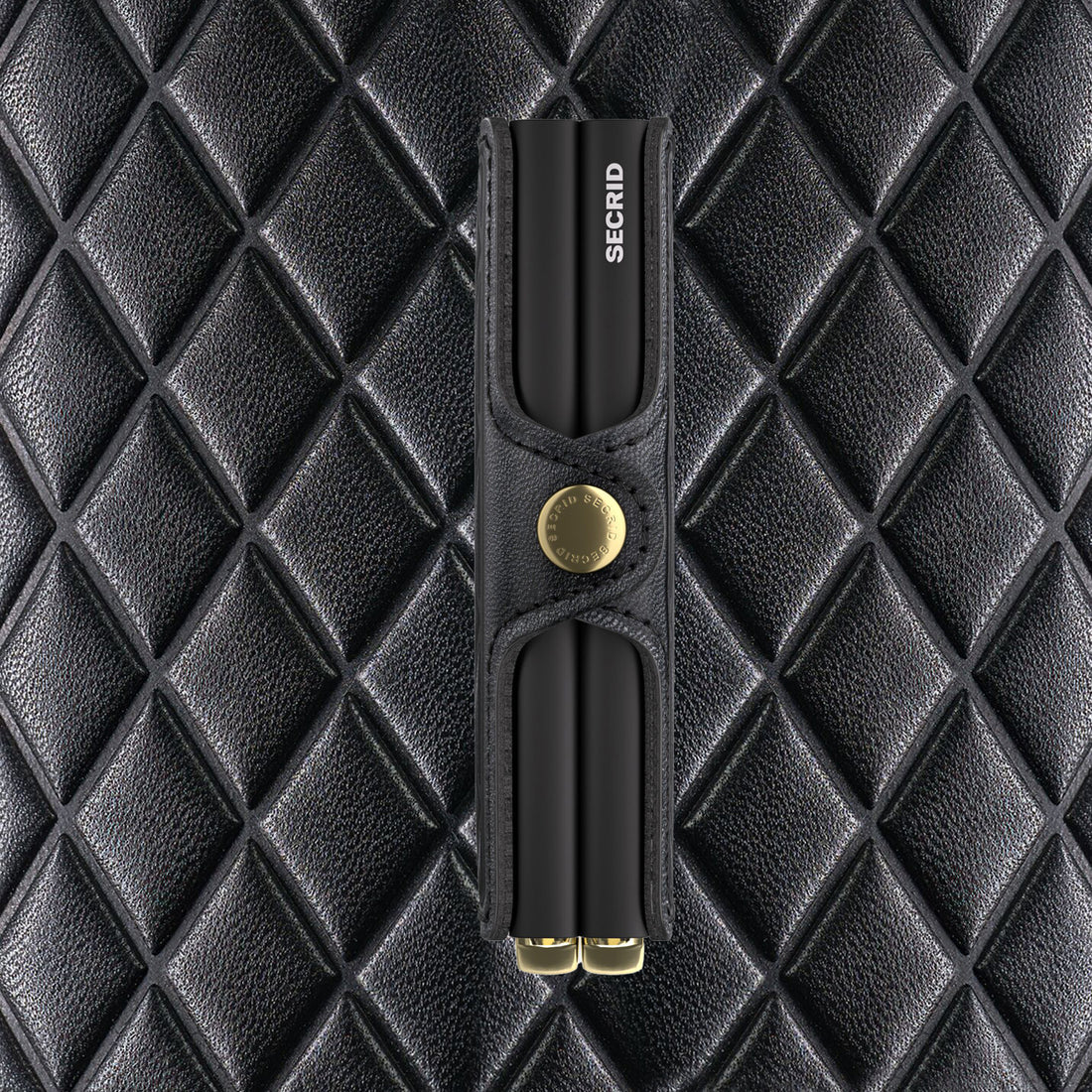 Secrid Twinwallet Emboss Diamond│art. TED-BLACK│vooraanzicht