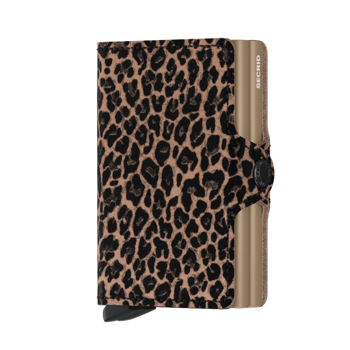 Secrid Twinwallet Leo│art. SLE-BEIGE│pasjeshouder en portemonnee│vooraanzicht met witte achtergrond