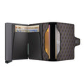 Secrid Twinwallet Optical│art. TOP-GREY-YELLOW│geopend met contant geld