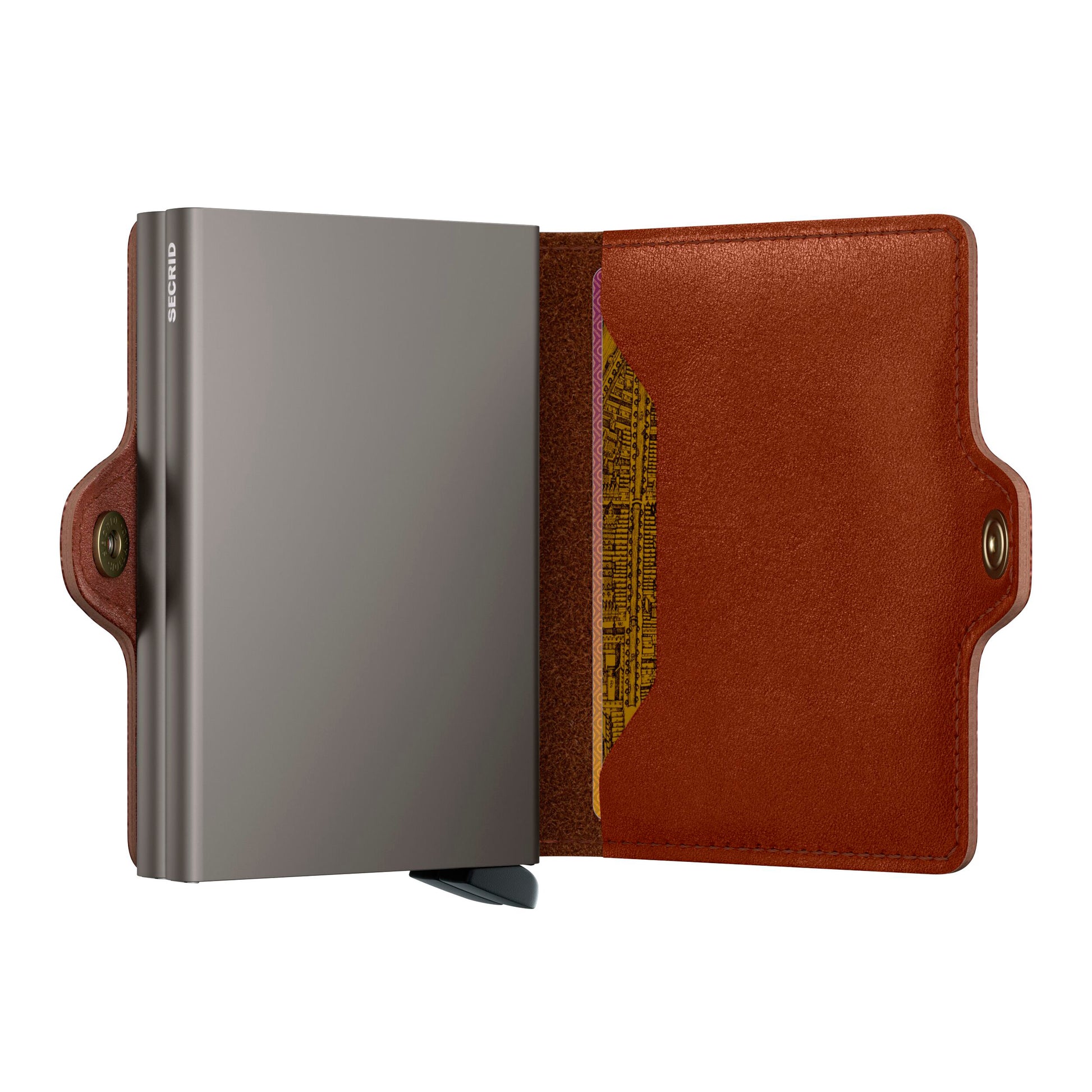 Secrid Twinwallet Texano│art. TTE-SADDLE│half open