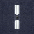 Secrid Twinwallet Veg│art. TVG-NAVY-SILVER│Pasjeshouder│zijkant met leersoort op achtergrond
