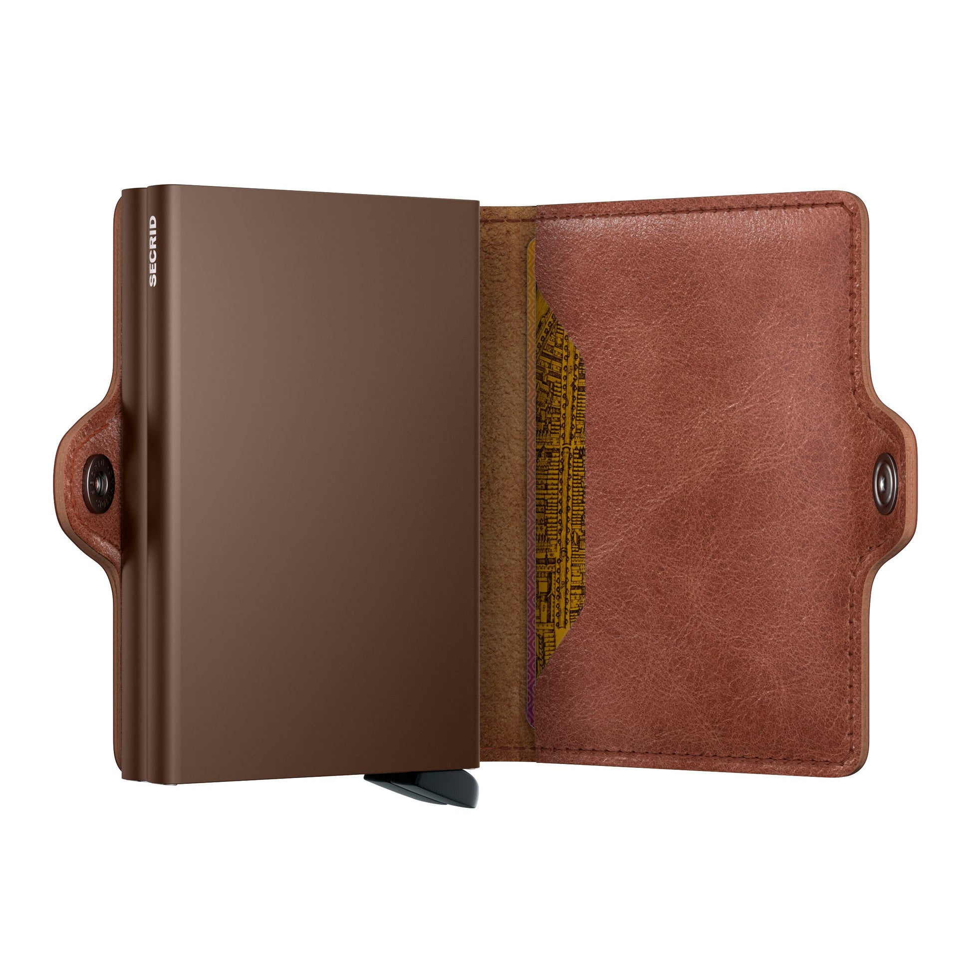 Secrid Twinwallet Vintage│art. TV-COGNAC-BROWN│half open
