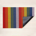 Chilewich Shag Deurmat 46x71 Pride Rainbow│art. 200872-001│bovenaanzicht met omgevouwen hoek