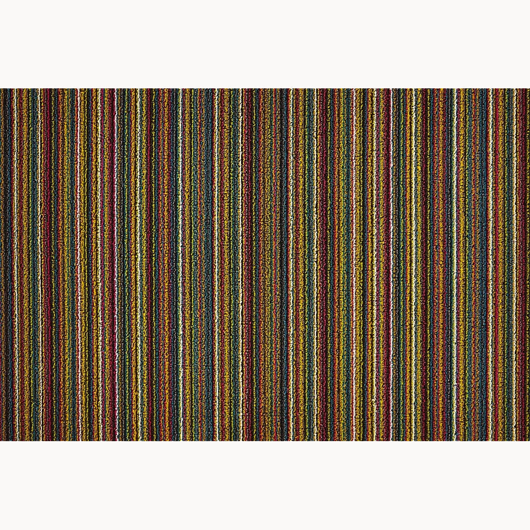 Chilewich Shag Deurmat 61x91 Skinny Stripe Bright Multi│art. 200133-002│bovenaanzicht