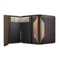 Secrid Slimwallet Original│art. SO-CHOCOLATE│geopend met contant geld
