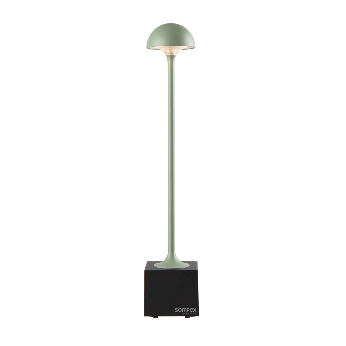 Sompex Flora Oplaadbare Tafellamp Oliv│Buitenverlichting│art. 78463│voorkant met witte achtergrond