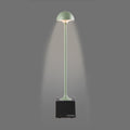 Sompex Flora Oplaadbare Tafellamp Oliv│Buitenverlichting│art. 78463│voorkant met grijze achtergrond en licht aan