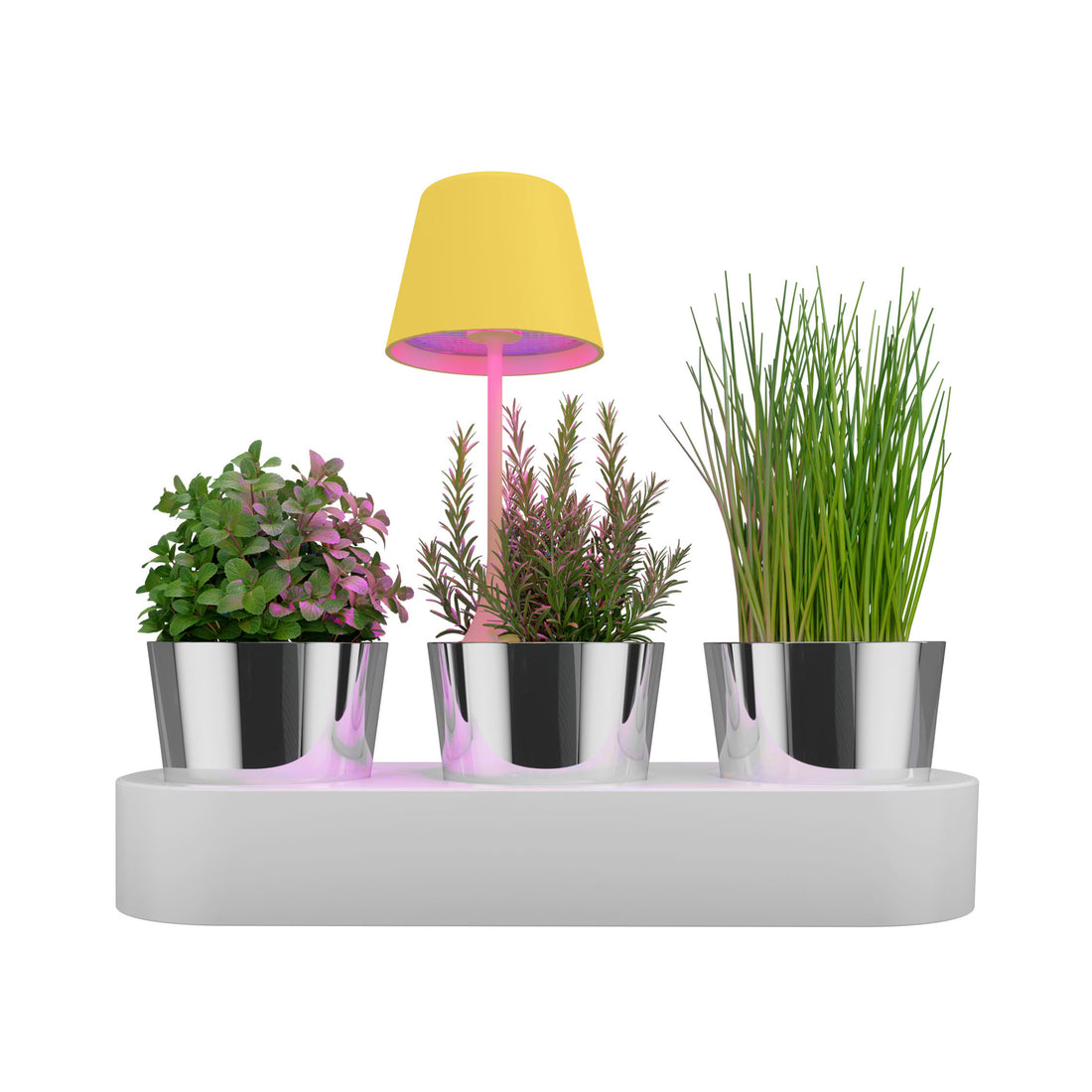 Sompex Peeky Oplaadbare Tafellamp & Groeilamp voor Planten Geel│art. 72724│vooraanzicht