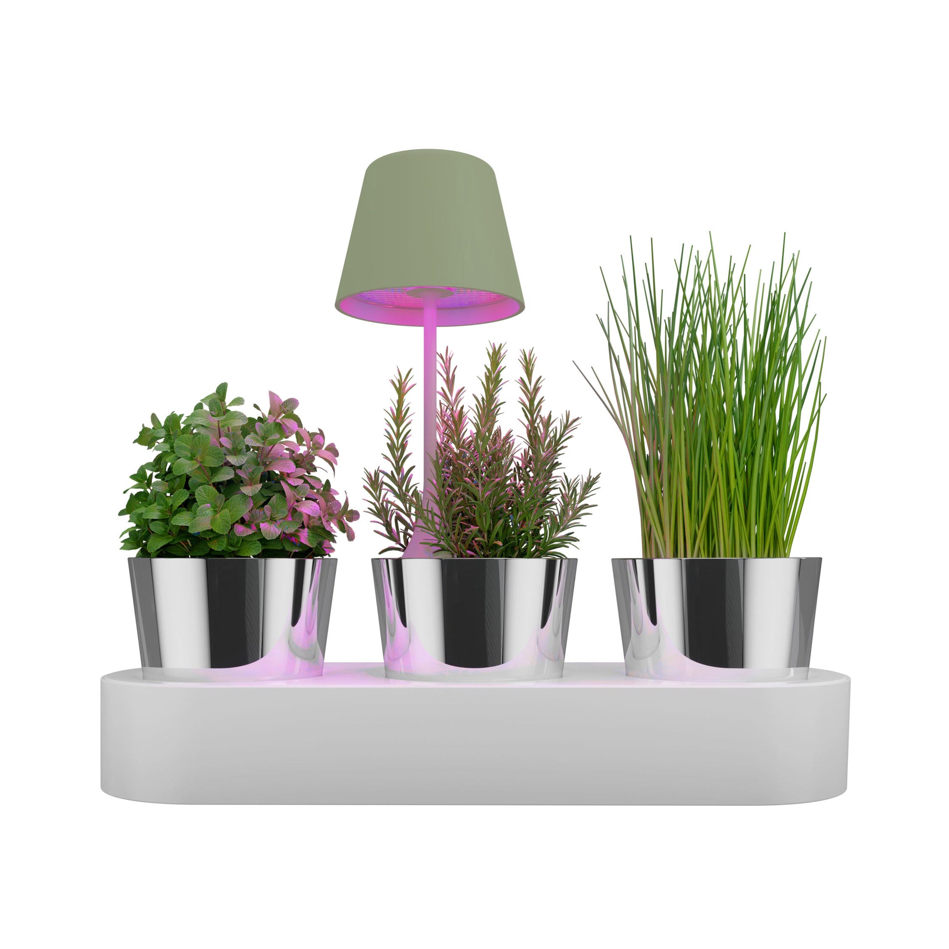 Sompex Peeke Oplaadbare Tafellamp & Groeilamp voor Planten│art. 72722│in pot met kruiden