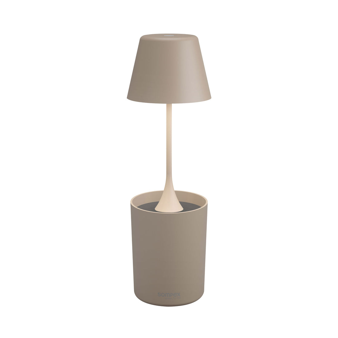 Sompex Peeky Oplaadbare Tafellamp & Groeilamp voor Planten Sand│art. 72723│vooraanzicht 