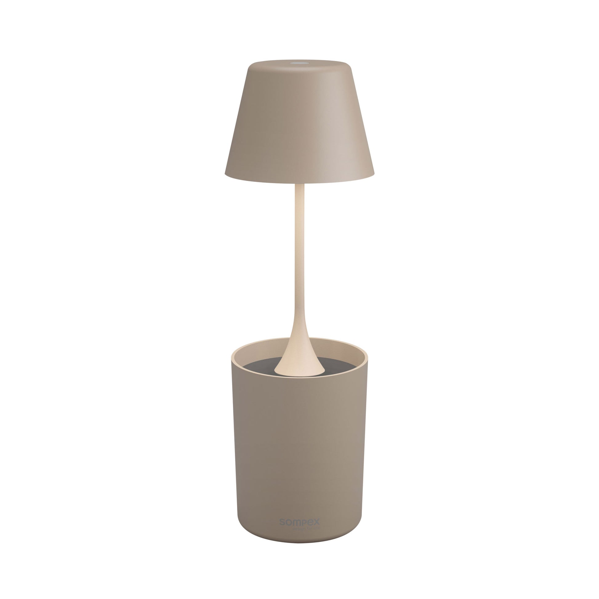Sompex Peeky Oplaadbare Tafellamp & Groeilamp voor Planten Sand│art. 72723│vooraanzicht 