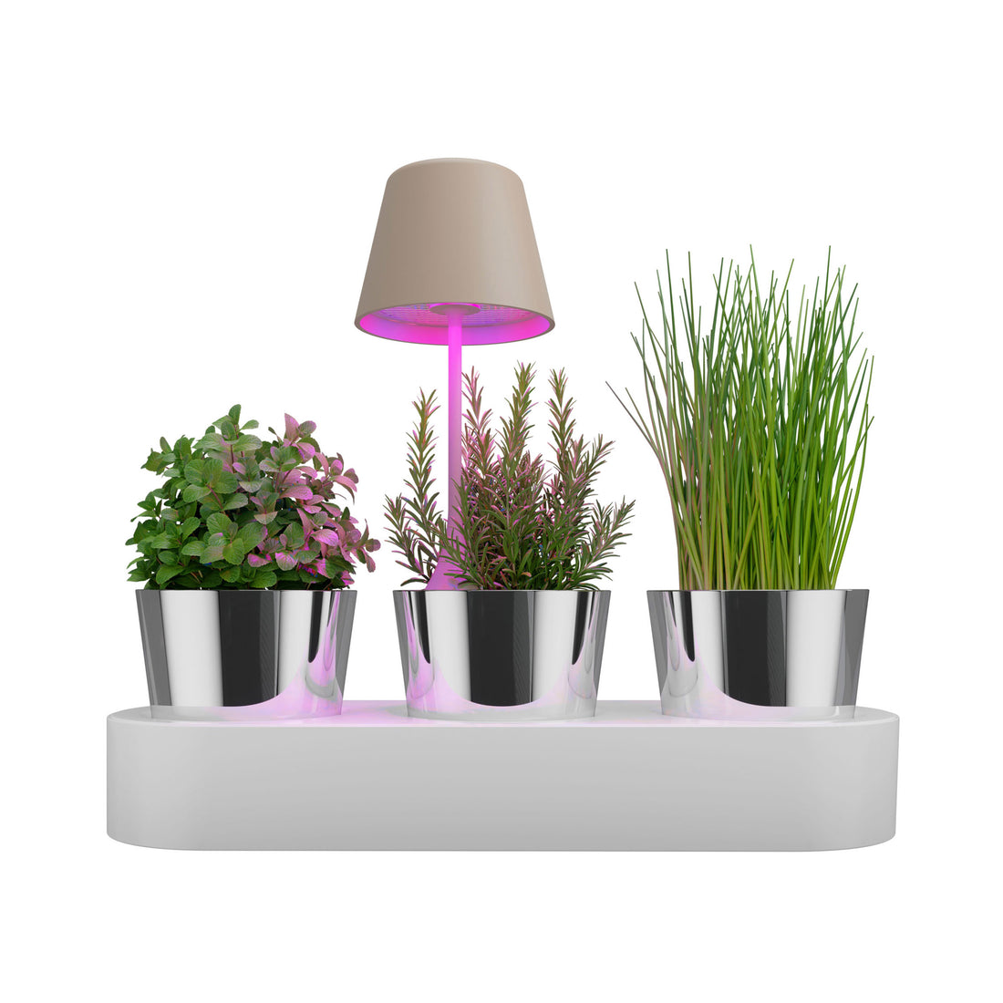Sompex Peeky Oplaadbare Tafellamp & Groeilamp voor Planten Sand│art. 72723│vooraanzicht 