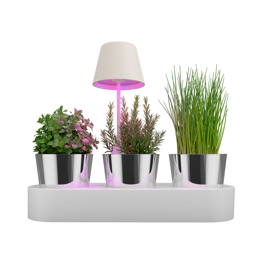 Sompex Peeky Oplaadbare Tafellamp & Groeilamp Wit│art. 72720│vooraanzicht met witte achtergrond