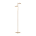 Sompex Ronda Oplaadbare Vloerlamp Dubbel Sand│art. 79083│vooraanzicht met sfeerverlichting aan