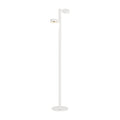 Sompex ronda Floorlamp Dubbel Wit│art. 79081│vooraanzicht met sfeerverlichting aan