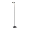 Sompex Ronda Oplaadbare Vloerlamp Antraciet│art. 79072│vooraanzicht met spot aan