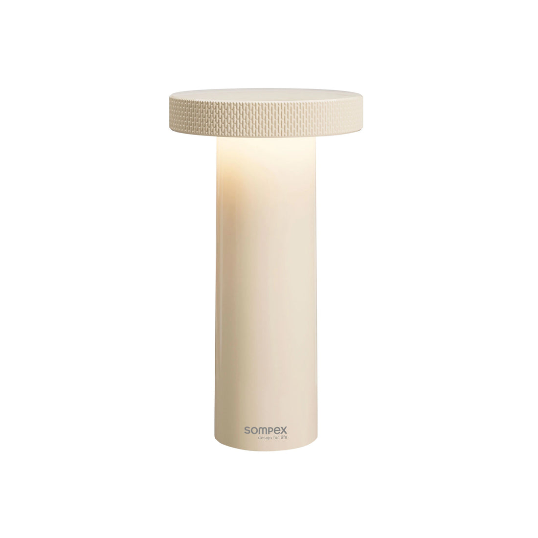 Sompex Volume Oplaadbare Tafellamp Sand│art. 78533│vooraanzicht met witte achtergrond