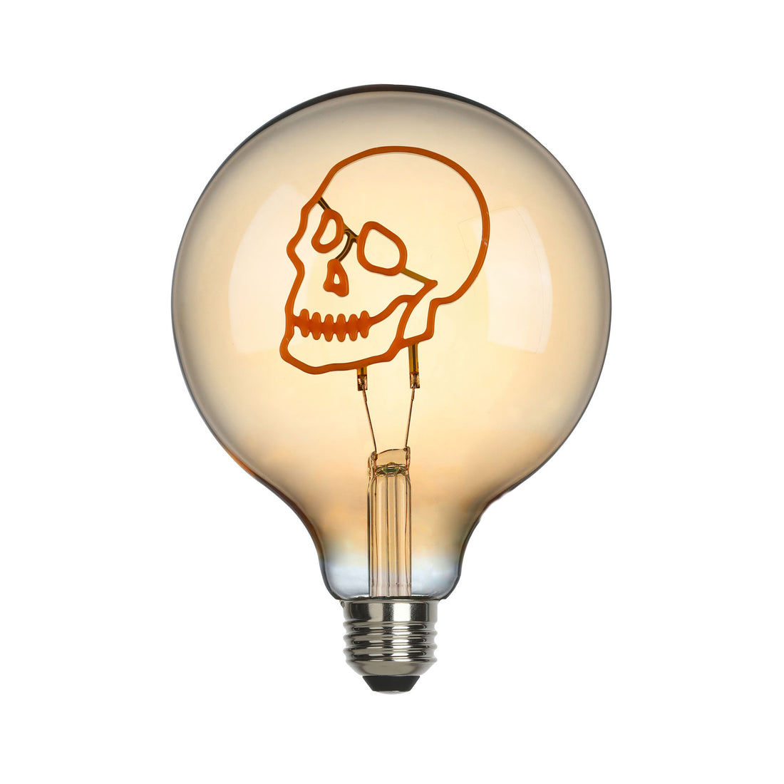 Sompex LED-Filament lamp Large Skull│art. 625137│vooraanzicht met witte achtergrond en licht uit