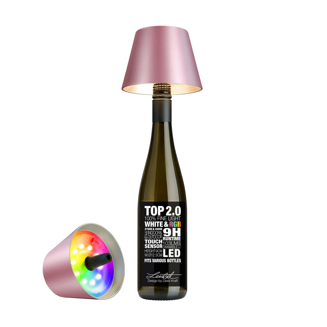 Sompex Top 2.0 Pink Metallic│art. 72543│vooraanzicht met witte achtergrond