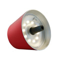 Sompex Top 2.0 Oplaadbare Flessenlamp│Rood│Buitenverlichting│art. 72530│lamp liggend met witte verlichting aan