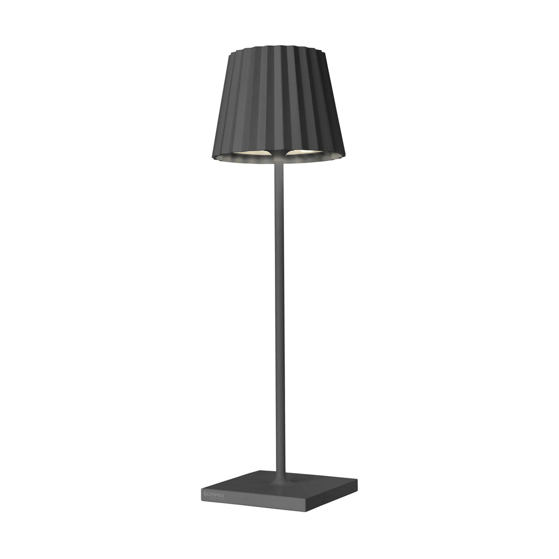 Sompex Troll 2.0 Antraciet│Oplaadbare Tafellamp│Buitenverlichting│art. 78180│voorkant met witte achtergrond