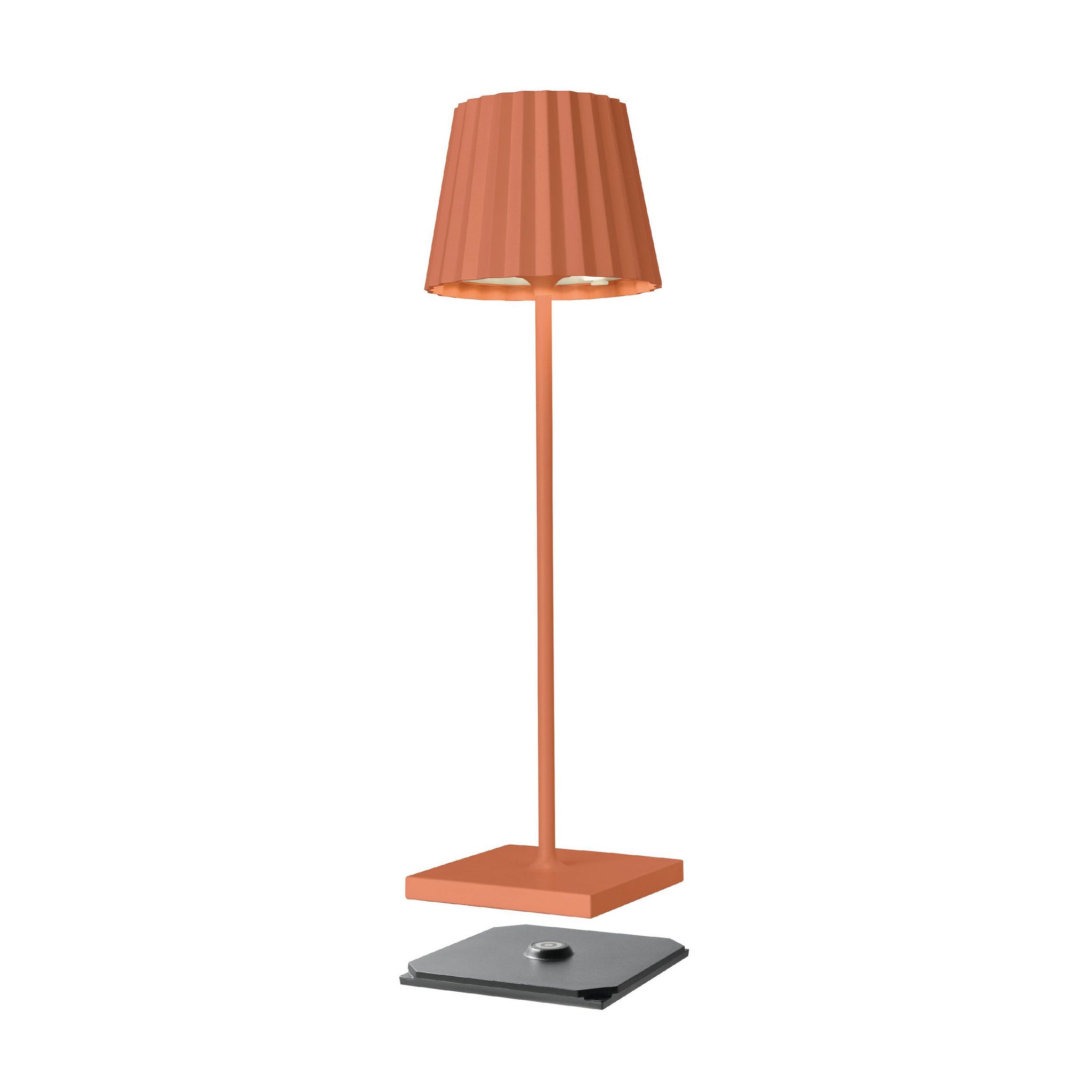 Sompex Troll 2.0 Oranje│Oplaadbare Tafellamp│Buitenverlichting│art. 78176│met draadloze oplader