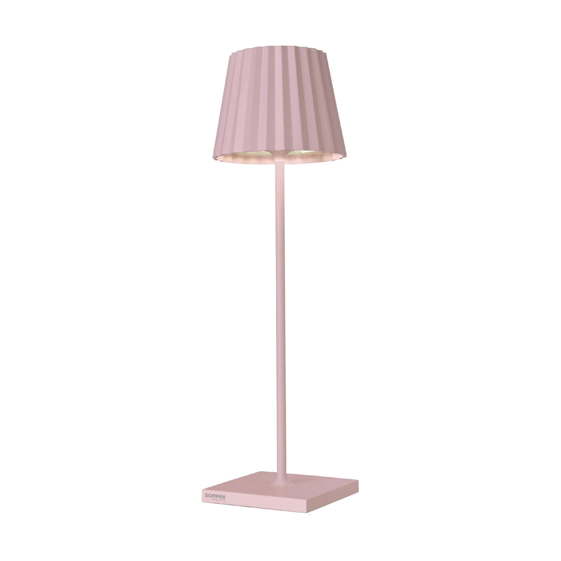 Sompex Troll 2.0 Roze│Oplaadbare tafellamp│Buitenverlichting│art. 78177│voorkant met witte achtergrond