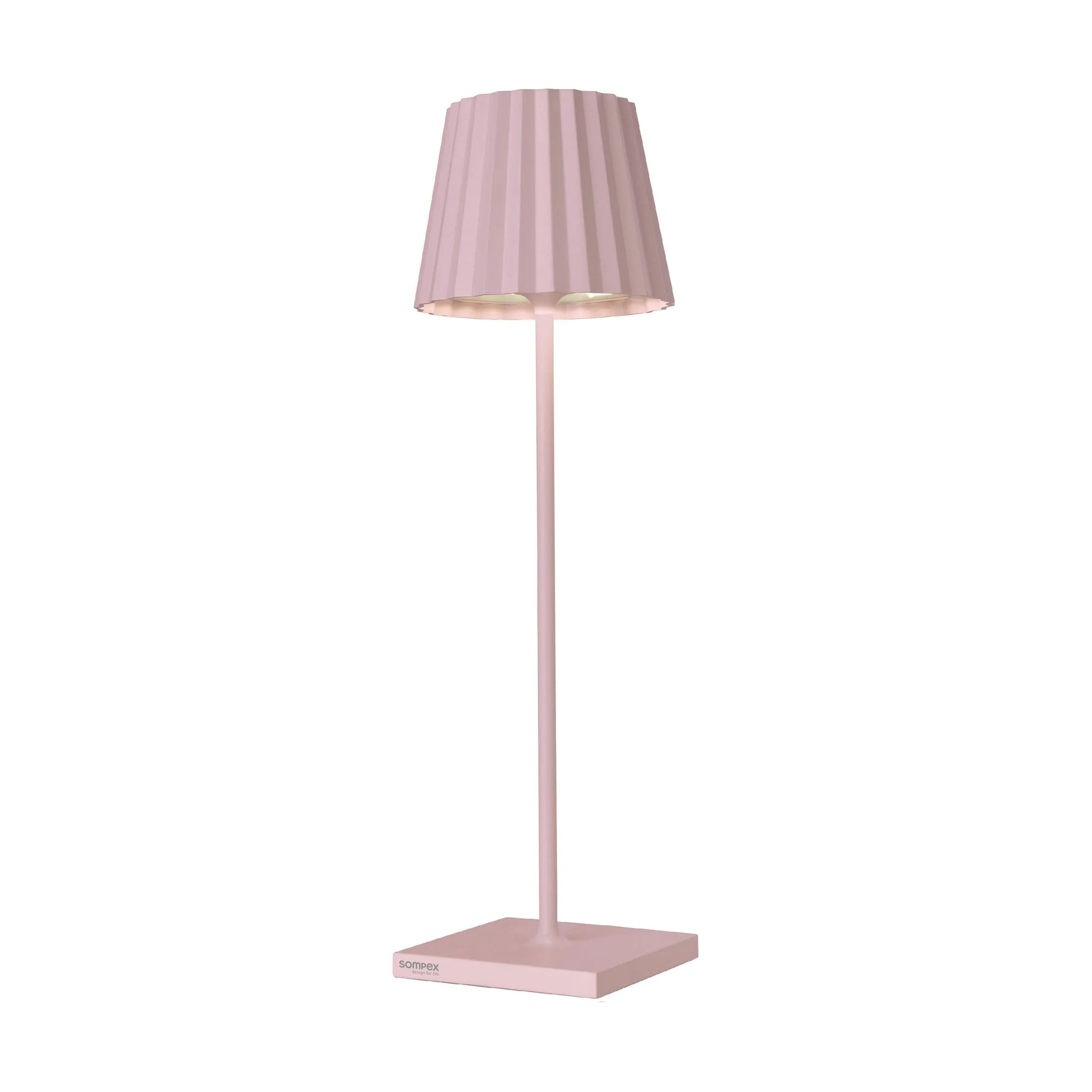 Sompex Troll 2.0 Roze│Oplaadbare tafellamp│Buitenverlichting│art. 78177│voorkant met witte achtergrond