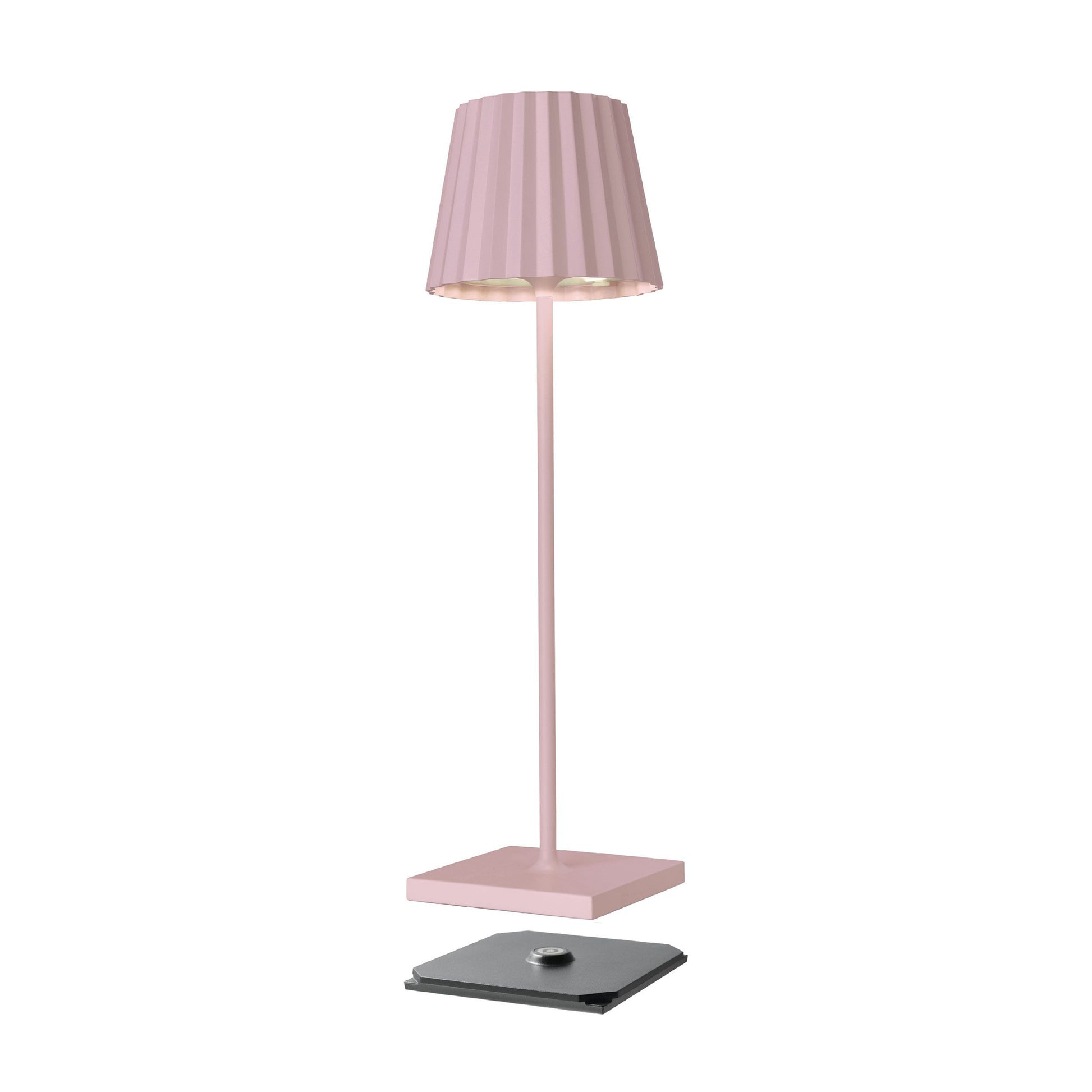 Sompex Troll 2.0 Roze│Oplaadbare tafellamp│Buitenverlichting│art. 78177│met draadloze oplader