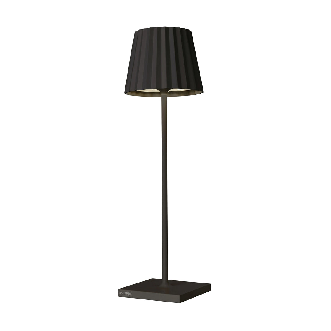 Sompex Troll 2.0 Zwart│Oplaadbare Tafellamp│Buitenverlichting│art. 78171│voorkant met witte achtergrond