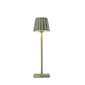 Sompex Troll Nano Olijfgroen│Oplaadbare Tafellamp│Buitenverlichting│art. 78574│voorkant met witte achtergrond