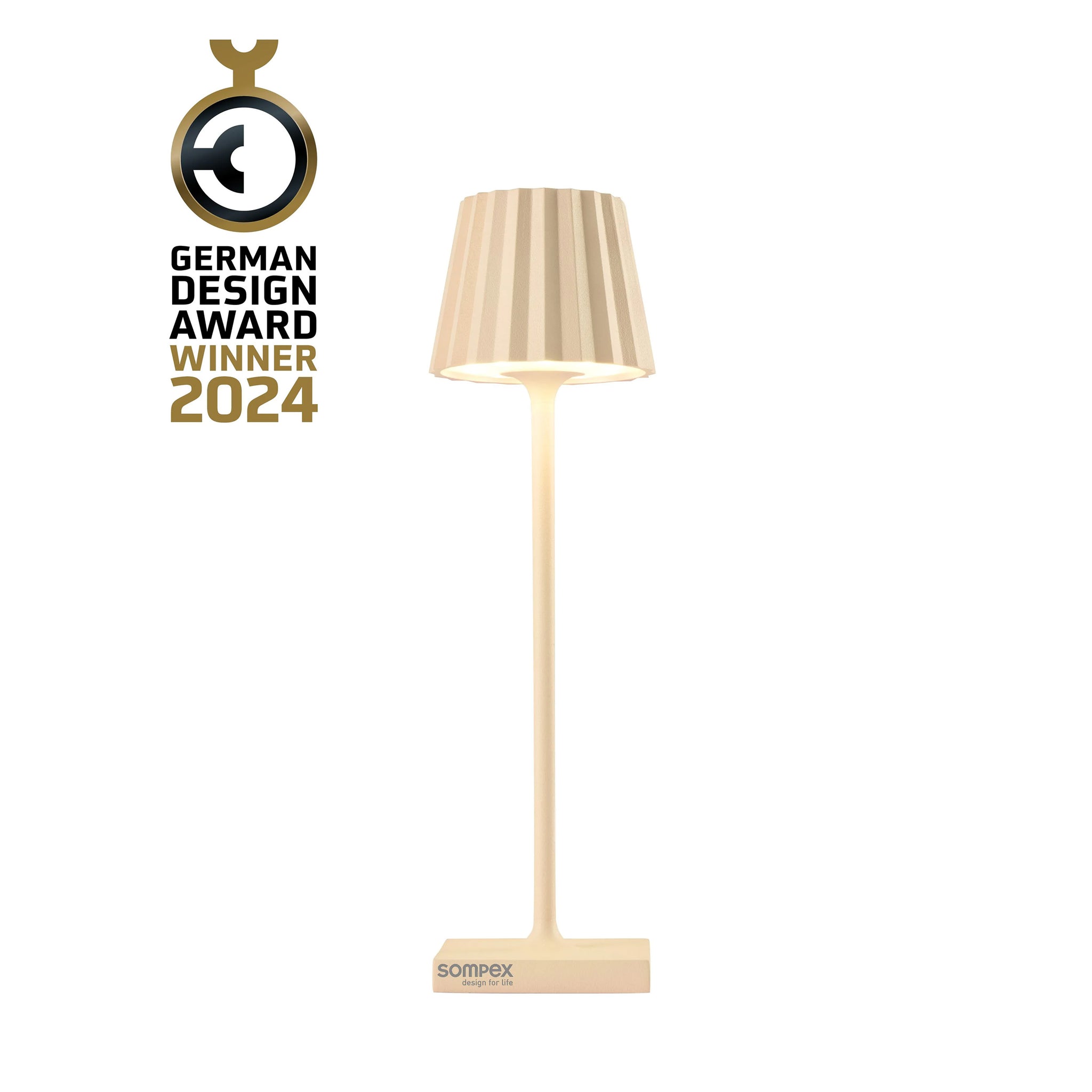 Sompex Troll Nano Sand│Oplaadbare Tafellamp│Buitenverlichting│art. 78584│Germand Design Award Winner 2024