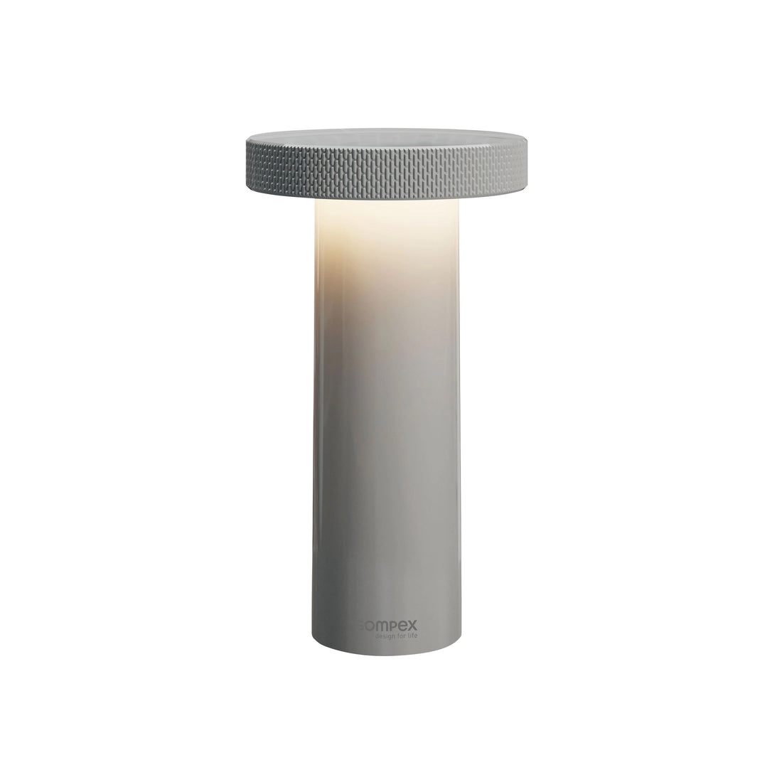 Sompex Volume Oplaadbare Tafellamp Grijs│art. 78532│vooraanzicht met witte achtergrond